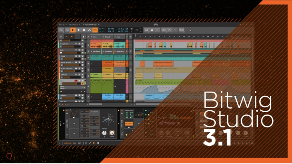 Bitwig Studio 3.1 - праздничные скидки!
