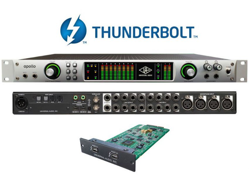 До 31 марта 2014 всем покупателям аудиоинтерфейсов UA Apollo Thunderbolt Option Card в подарок!