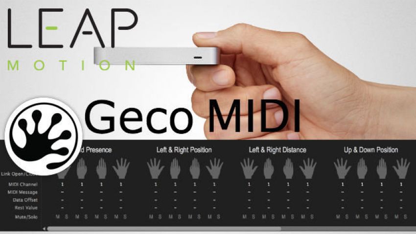 Geco MIDI для контроллера Leap Motion - теперь бесплатно!