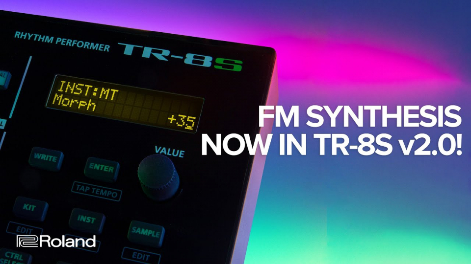Новая прошивка для Roland TR-8S добавляет возможность FM-синтеза!