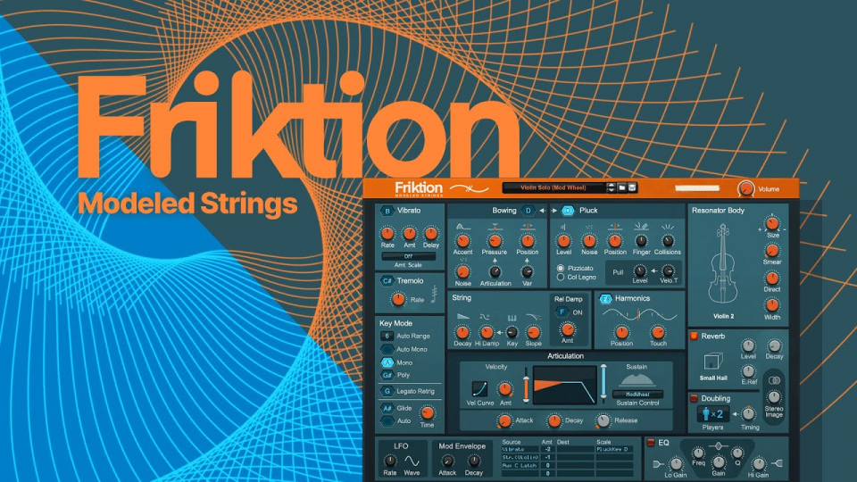 Friktion Modeled Strings - &quot;струнный&quot; синтезатор от Propellerhead Software