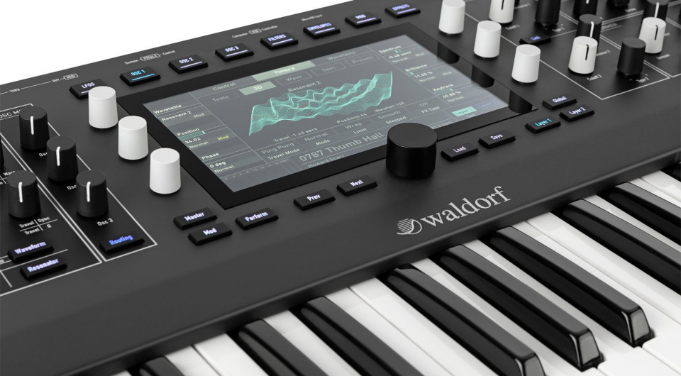Waldorf представили клавишную версию таблично-волнового синтезатора Iridium
