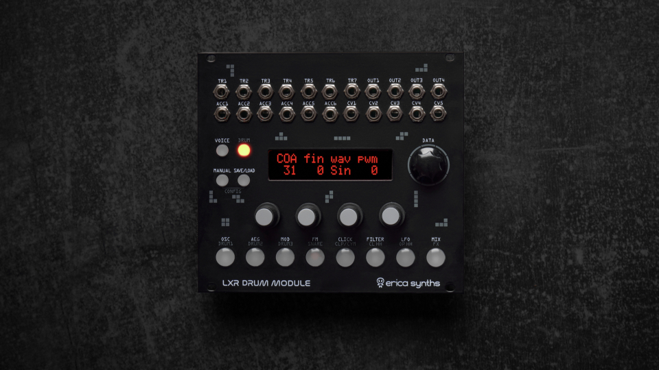 SUPERBOOTH 2022 - Erica Synths LXR-02 Drum Module