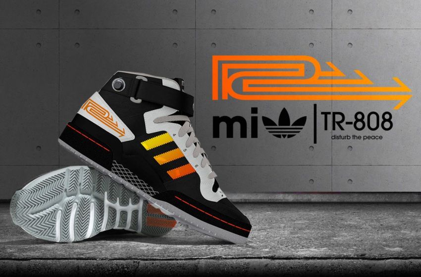 Кроссовки от Adidas в стиле легендарной TR-808!